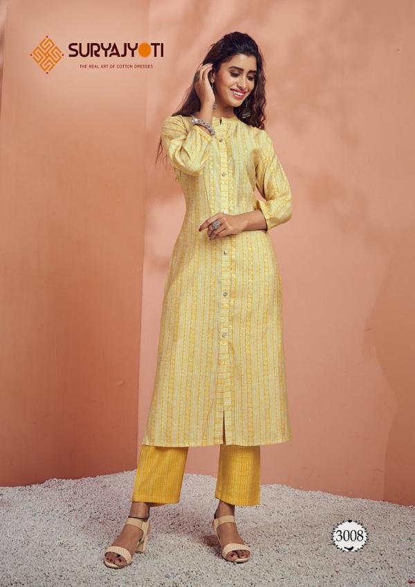 Suryajyoti Krisha Vol-3 Cotton Designer Kurti With Pant Collection